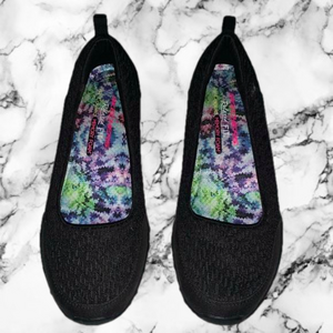 Sketchers Air-Cooled Women’s Memory Foam Slip On Shoes Black Size 6.5